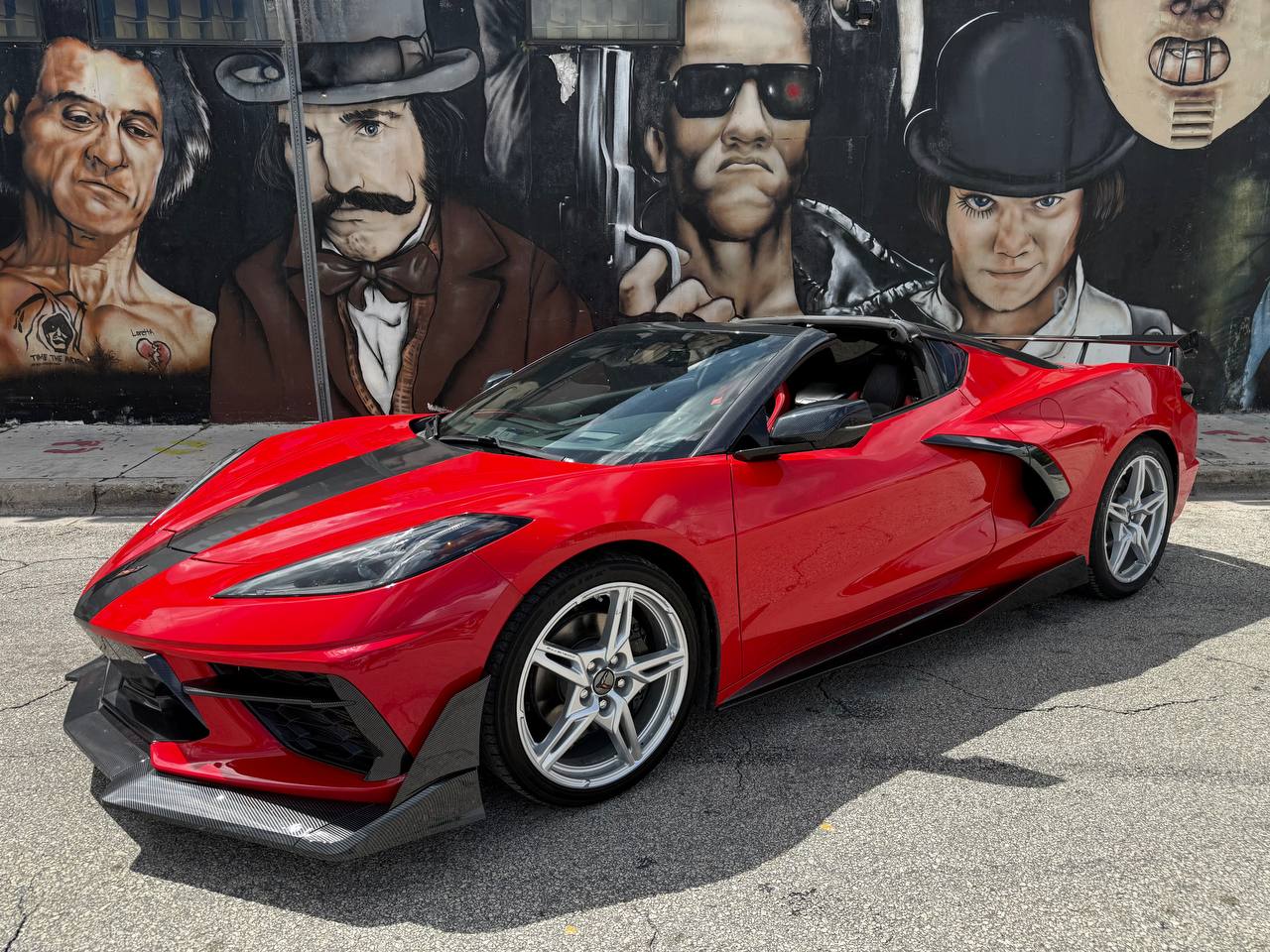 Chevrolet Corvette C8 2LT Targa Convertible — Red (Carbon Aero)