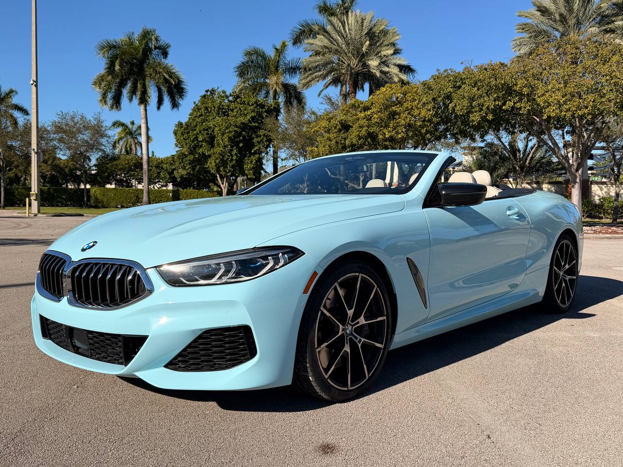 BMW M850 Convertible M Sport — Light Blue